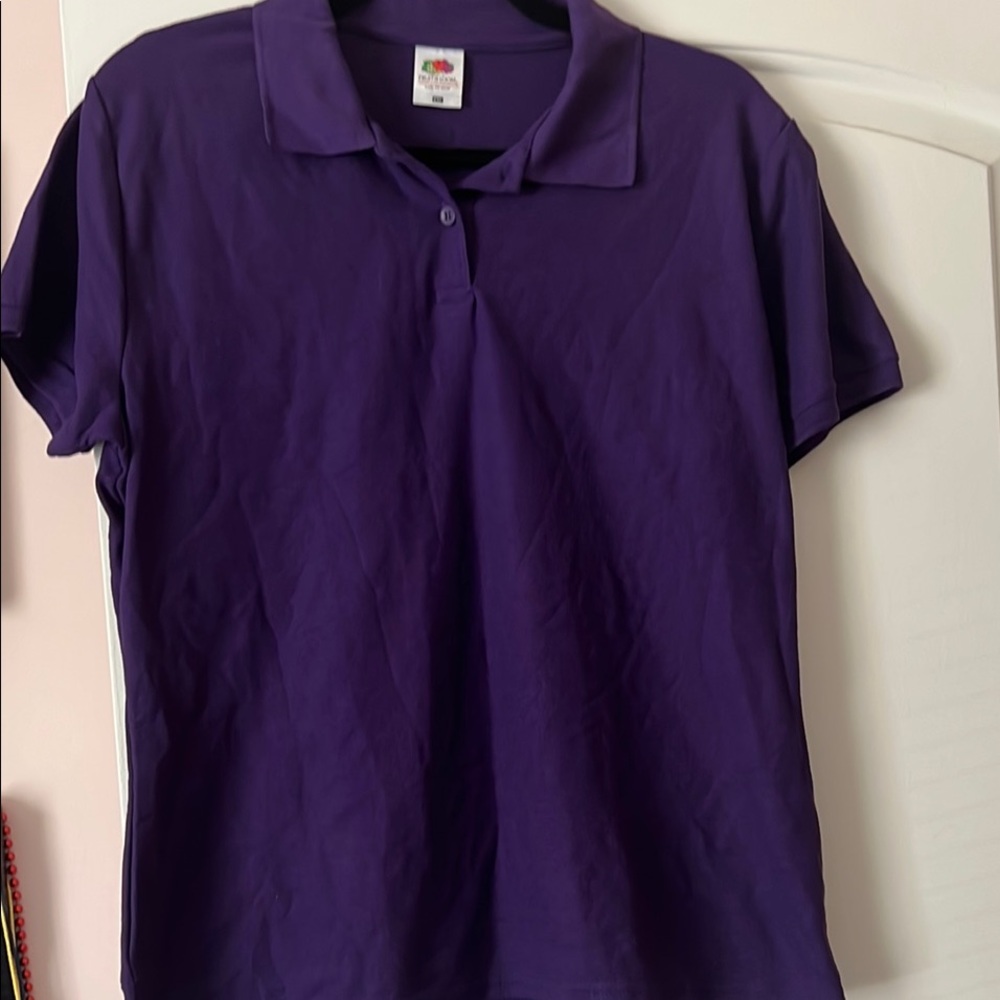 Fruit of the Loom Polo Shirt Trio - Violet, Light Gray, Black